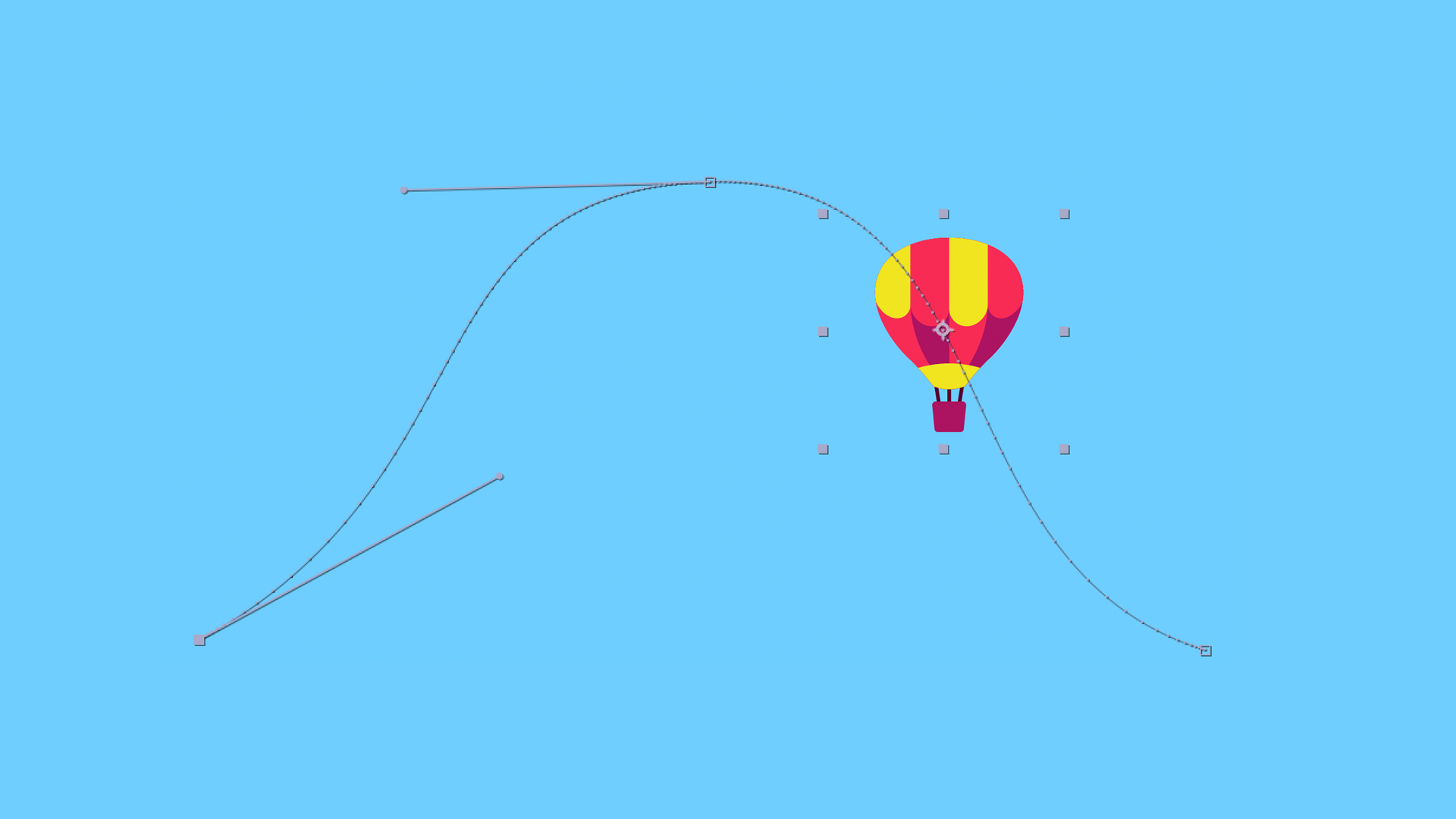 Using motion paths to make interesting animations