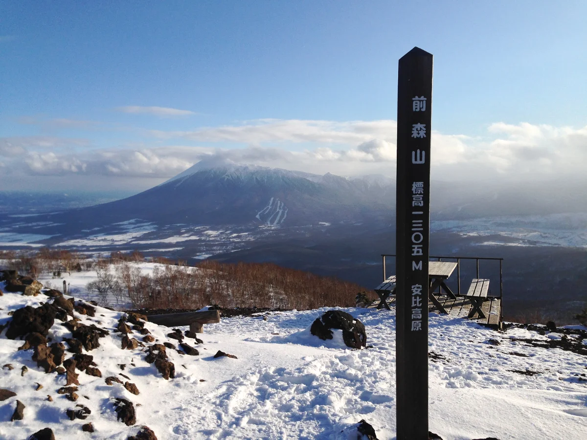 Mount Iwate as seen from a nearby mountaintop. the seiko manufacture is located on the other side of the mountain.