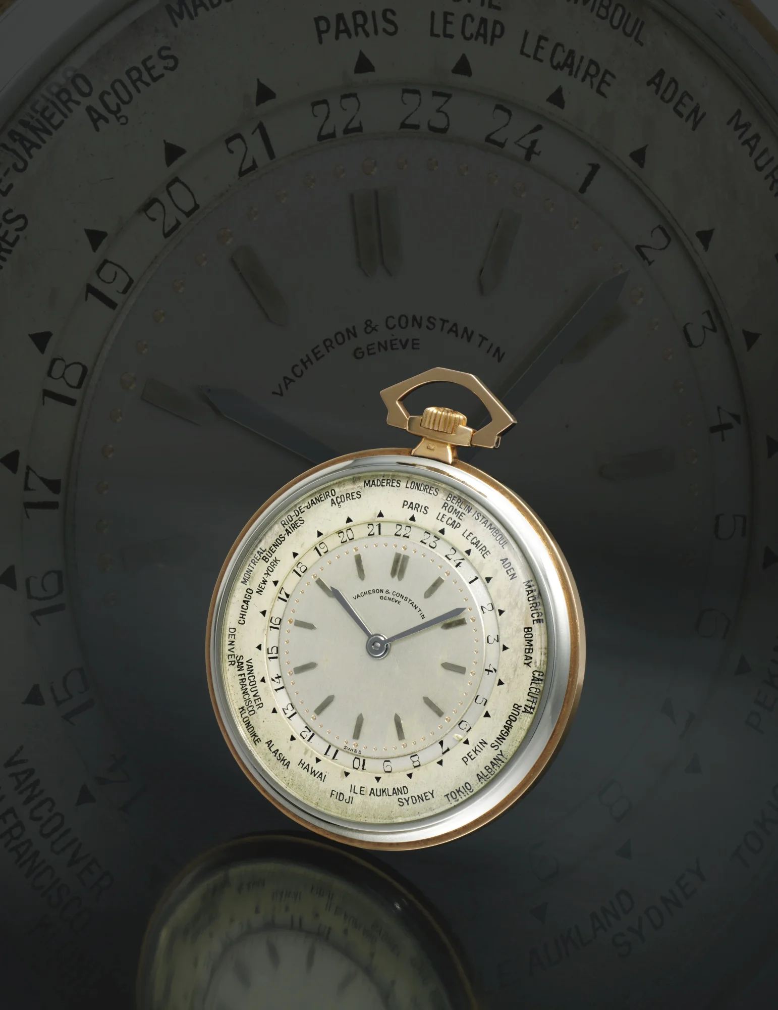 The Vacheron Constantin Ref. 3372 World Timer Pocket Watch.