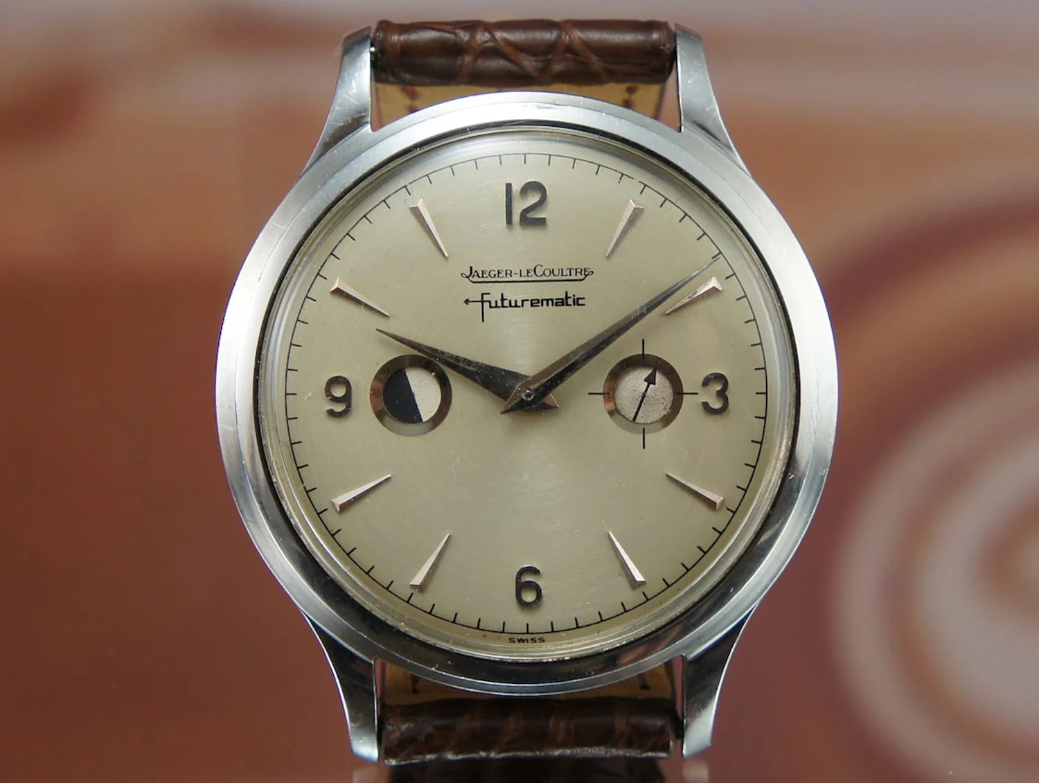 Jaeger-LeCoultre Futurematic with 'porthole' dial.