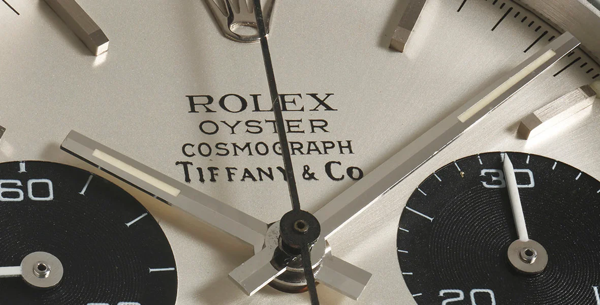 A Rolex Daytona with Tiffany & Co. retailer dial. Photo courtesy of Phillips.