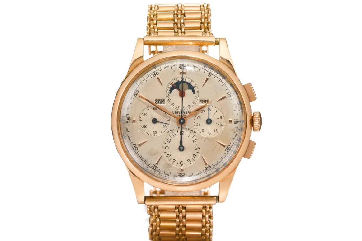 Universal Geneve Tri-Compax Ref. 12296. Photo courtesy of Sotheby's.