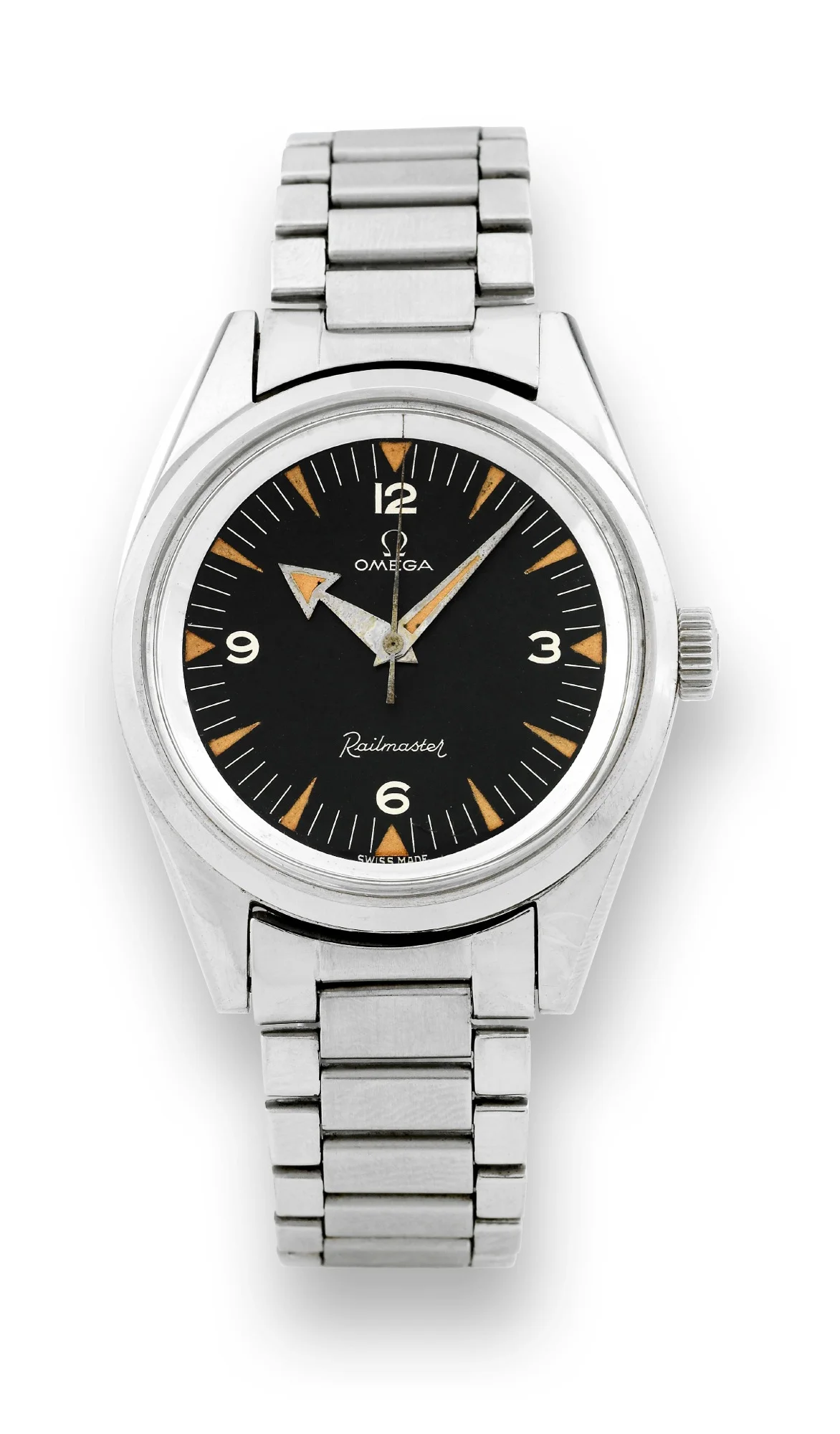 Omega Railmaster CK2913-3. Photo courtesy of Antiqourum