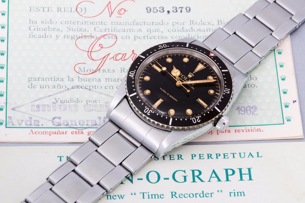 The Rolex Turn-o-graph Ref. 6202. Photo courtesy of Phillip's.