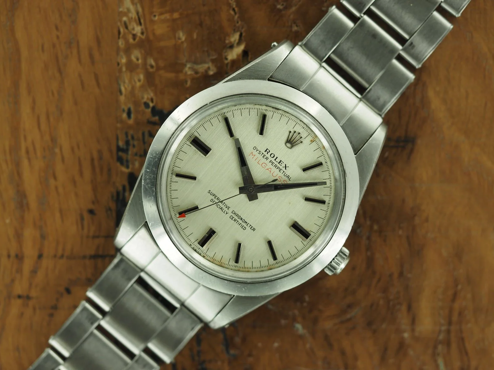 Rolex Milgauss Ref. 6019 with 'CERN dial'. Photo credit: Rolex Passion Market.