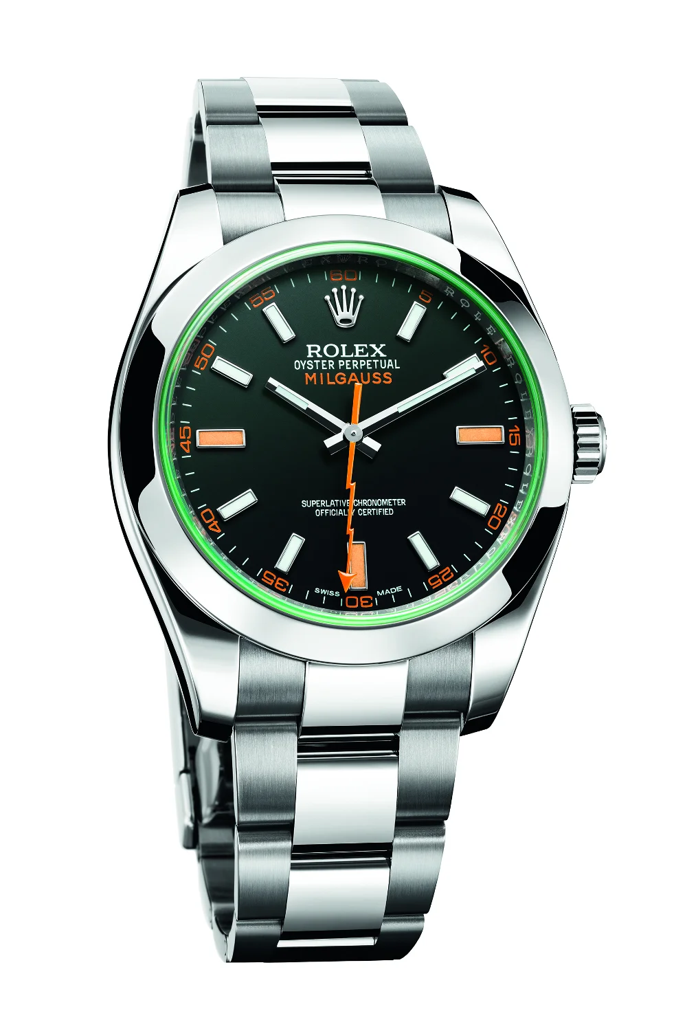 Rolex Milgauss Ref. 116400. Photo courtesy of Rolex.