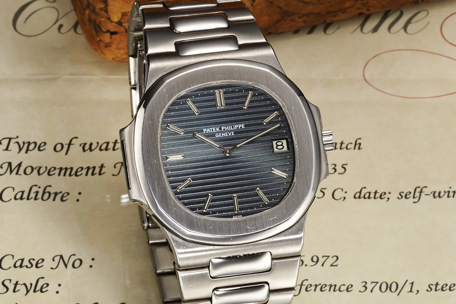The Patek Philippe Nautilus Ref. 37001. Photo courtesy of Antiquorum.