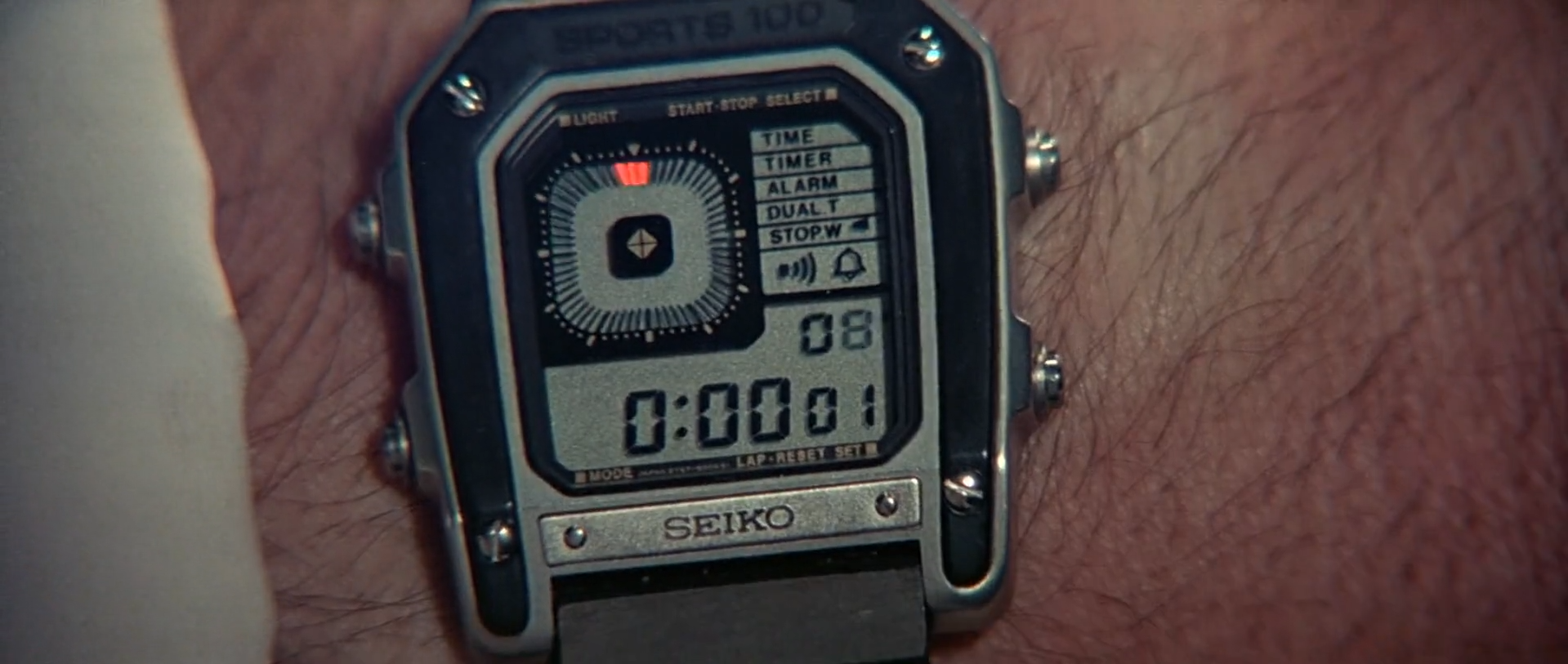 The Seiko Ref. G757 Sports 100 as seen in Octopussy.