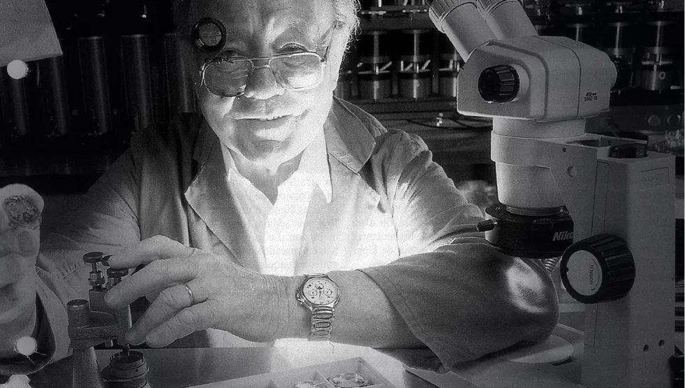 Charles Vermot at work. Photo courtesy of Zenith.