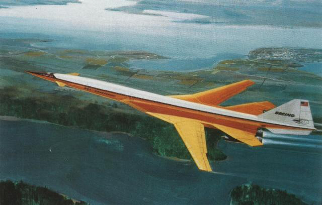 A concept design for the Boeing 2707 SST. Maybe this proposed orange detailing inspired the Glycine color scheme? 