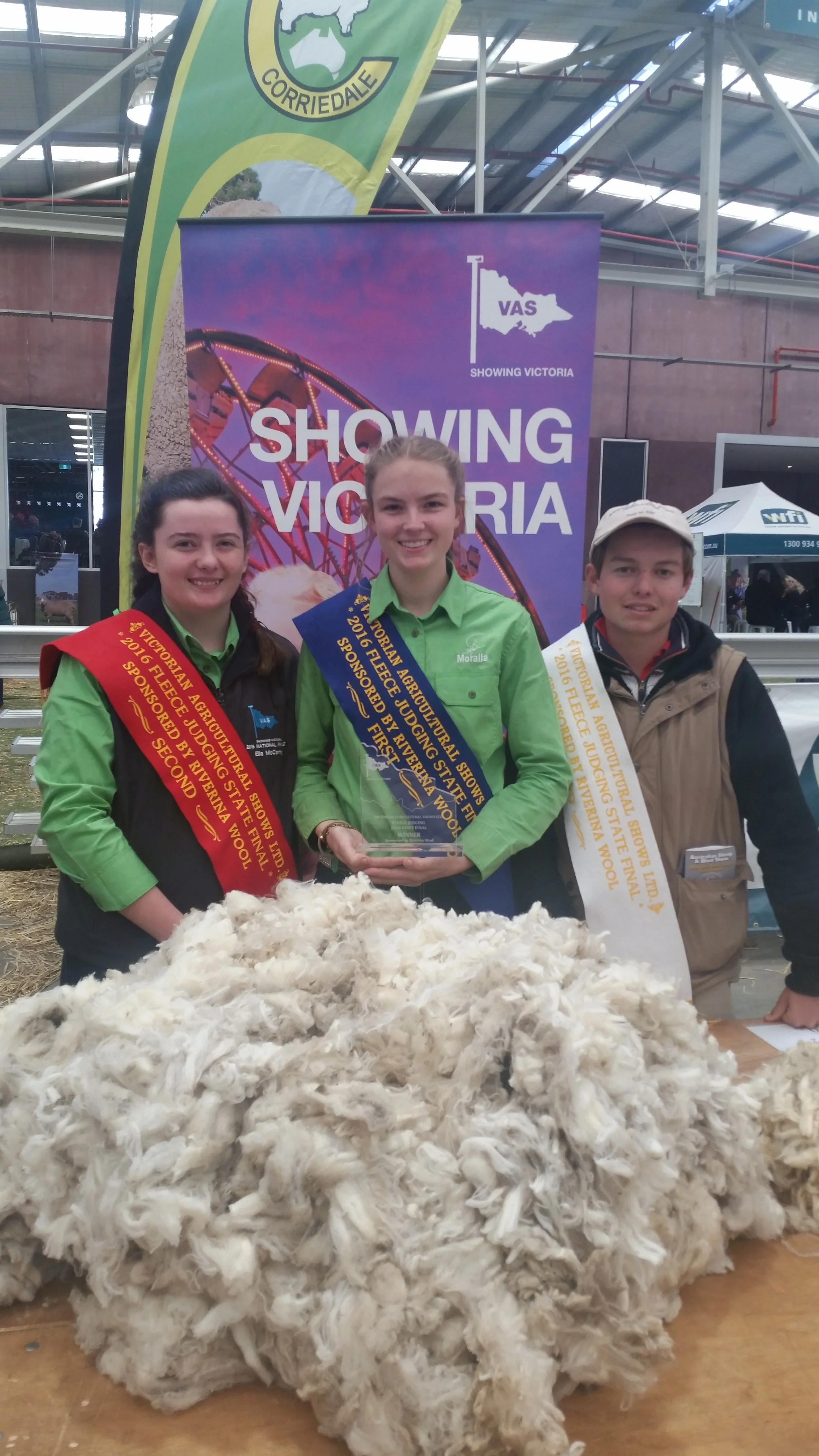 From left to right: Ella McCarthy - 2nd Place; Tess Runting - 1st Place; Mitch A'Vard - 3rd Place