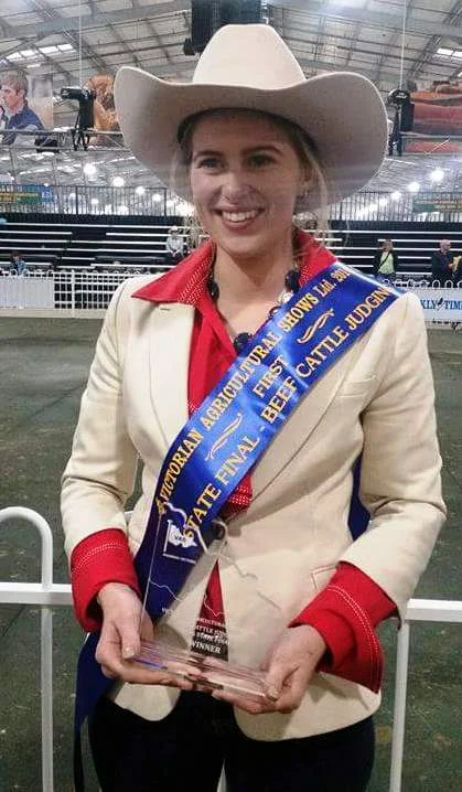 Beef Cattle Judging State Final Winner Jessica Parker