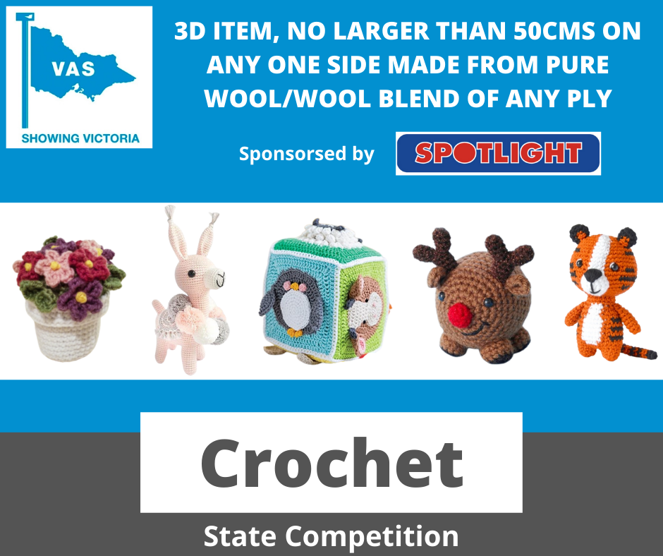 VAS Ltd Crochet Competition — Victorian Agricultural Shows