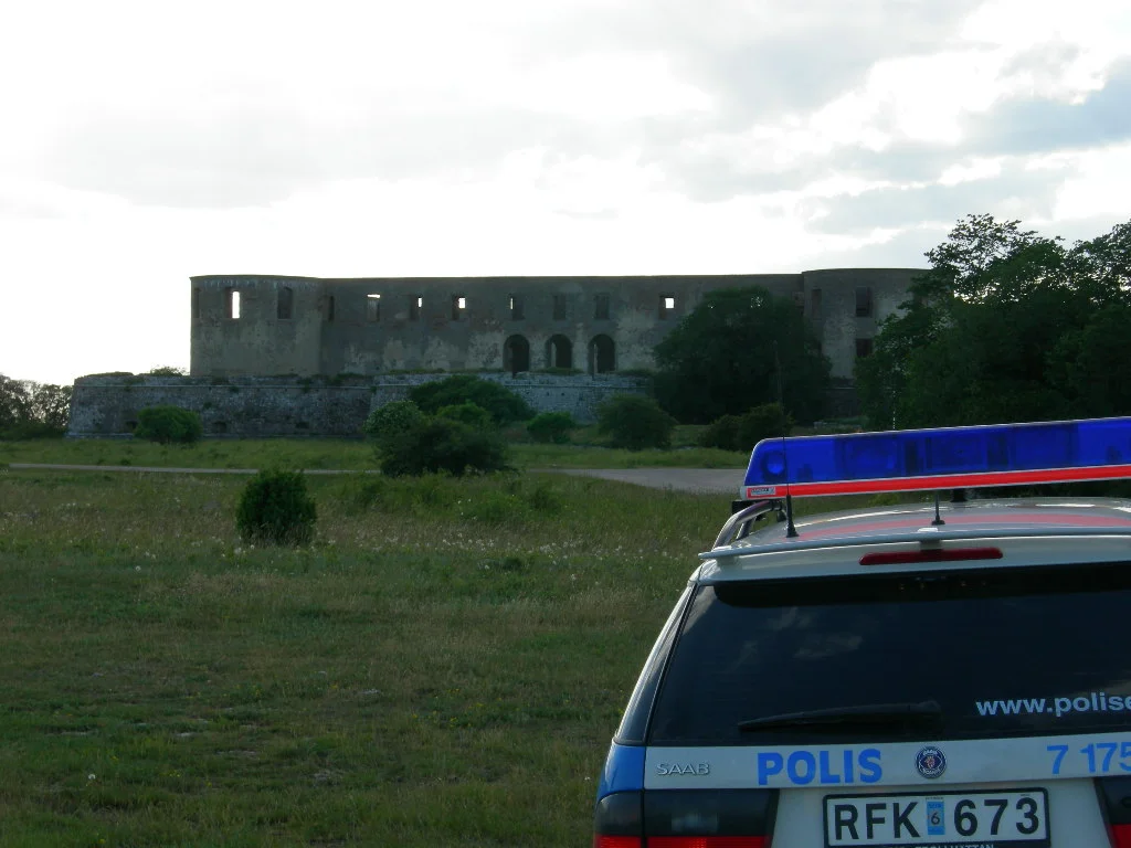En ganska typisk bild från Öland...