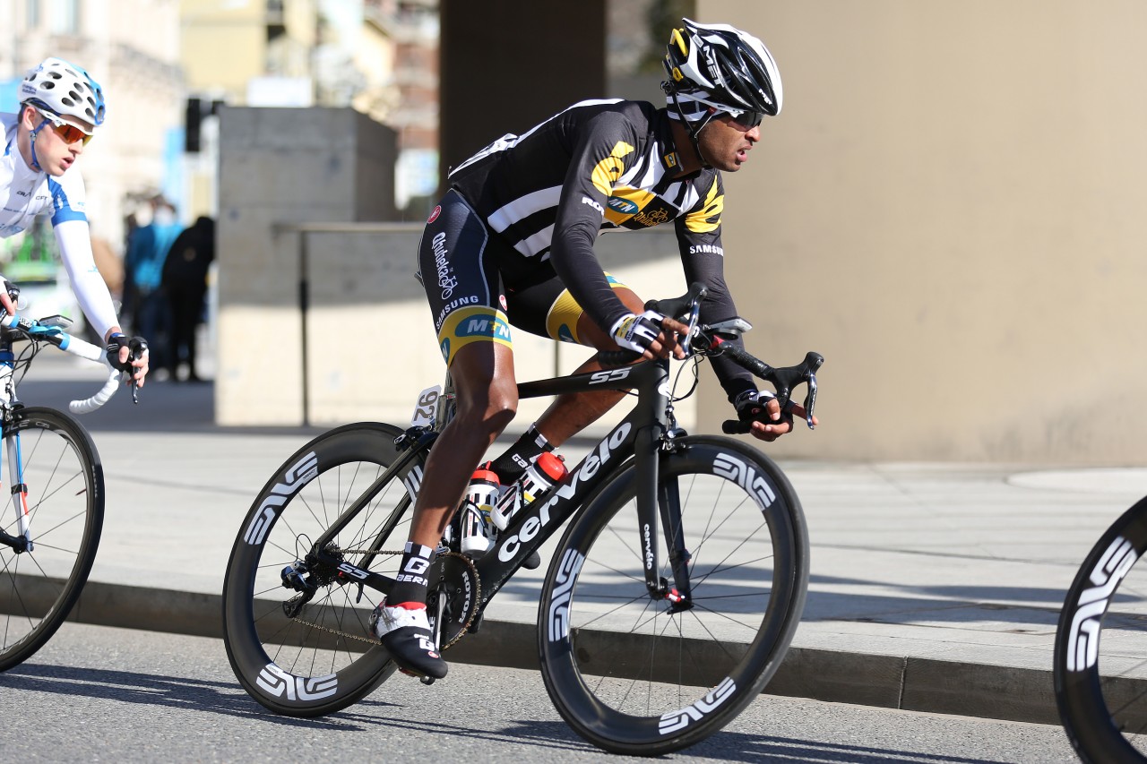 Team MTN-Qhubeka in action. Image supplied by MTN-Qhubeka