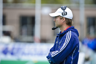 Murray Richards overlooks a match. His understanding that team unity and cohesion is vital for success has allowed the RBHA's teams to establish themselves on the world stage.