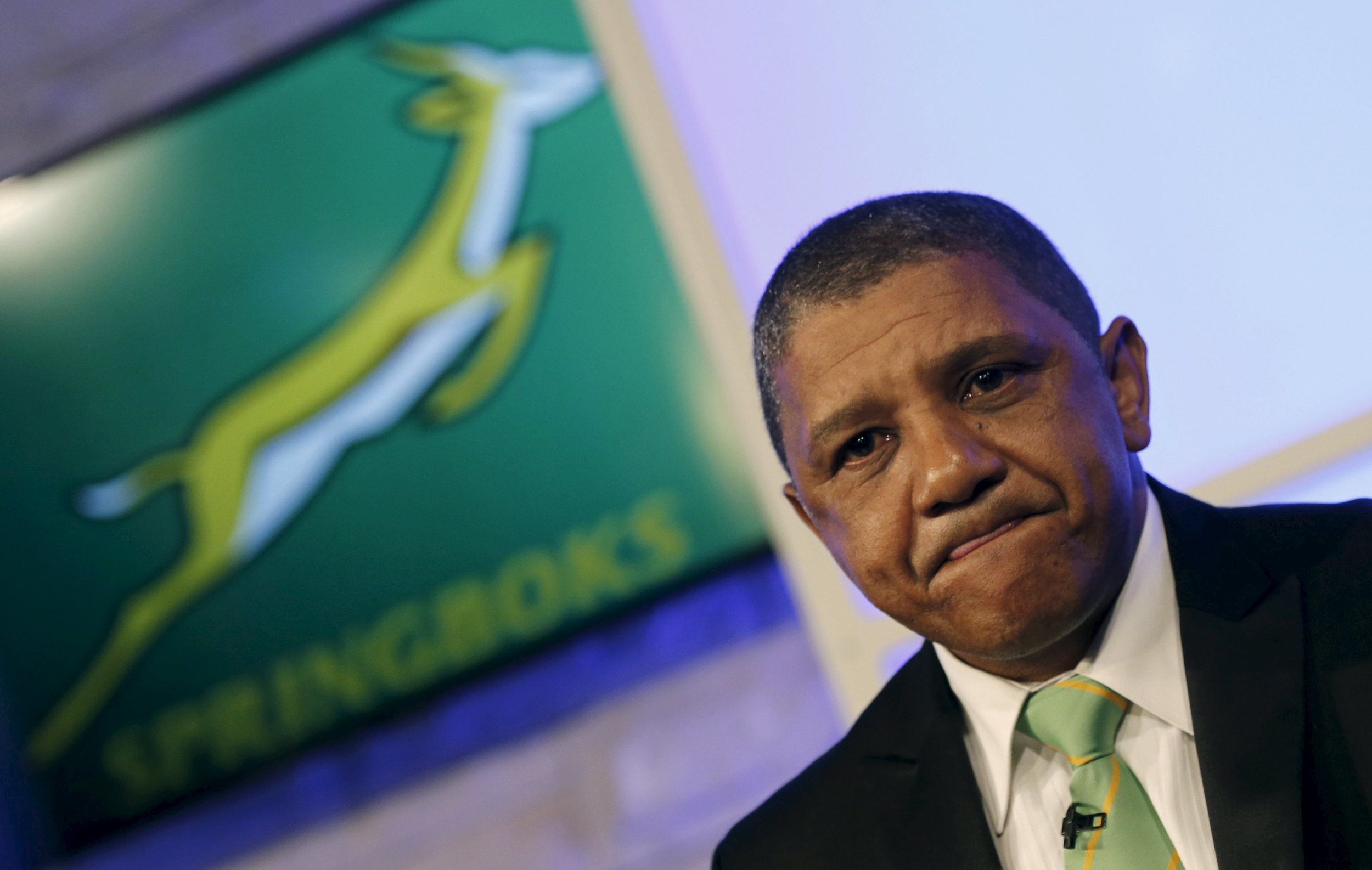Allister Coetzee looks on after he was unveiled as the South Africa Springboks' new rugby coach in Randburg, outside Johannesburg, Coetzee's squad announcement was met with much excitement and the hope of a dynamic brand of rugby. Image supplied by Action Images / Siphiwe Sibeko.
