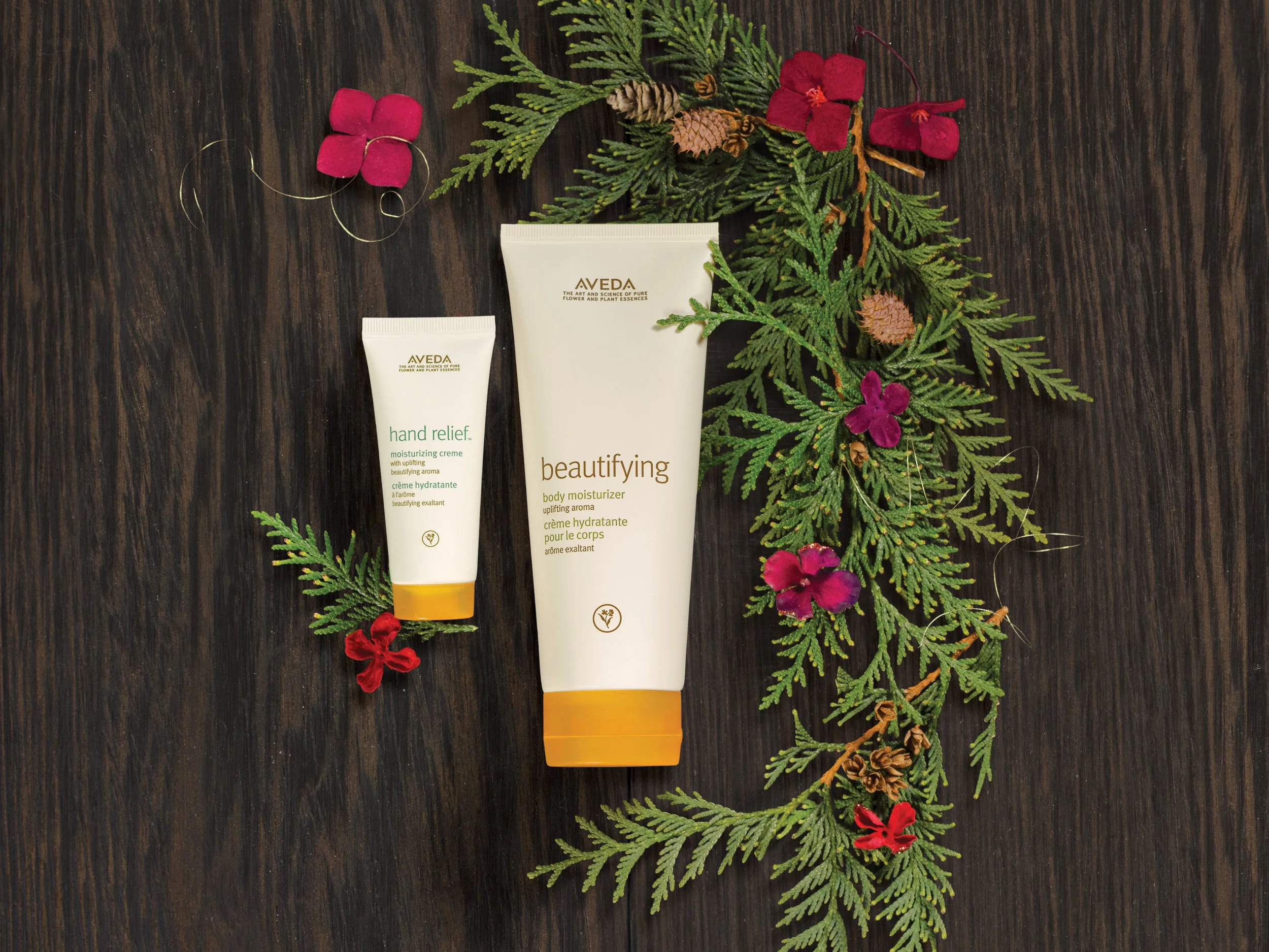 A Gift of Uplifting Nourishment: $40.50 beautifying body moisturizer, 200 ml and relief™ moisturizing creme with beautifying aroma, 40 m 