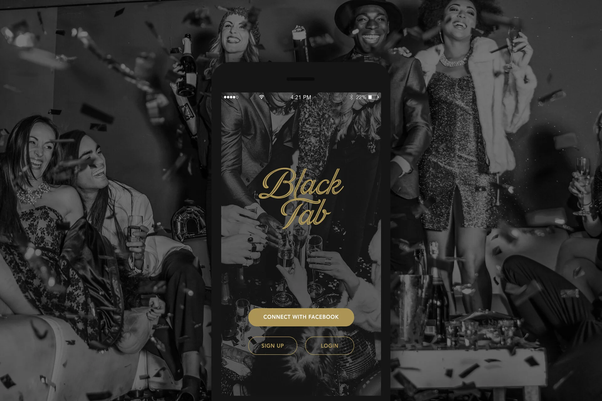 Black Tab App Design