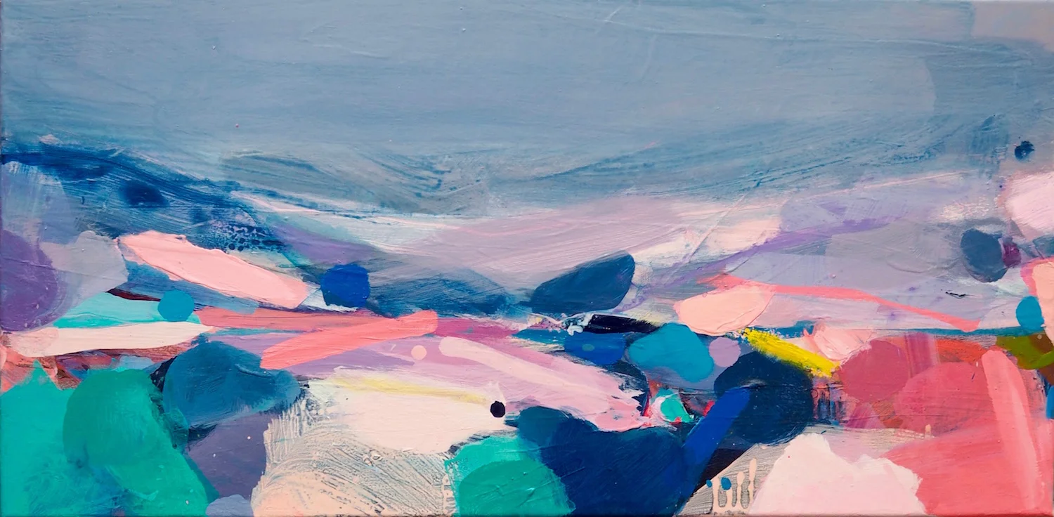 Pink buoys 40x80cm (framed) £950 SOLD
