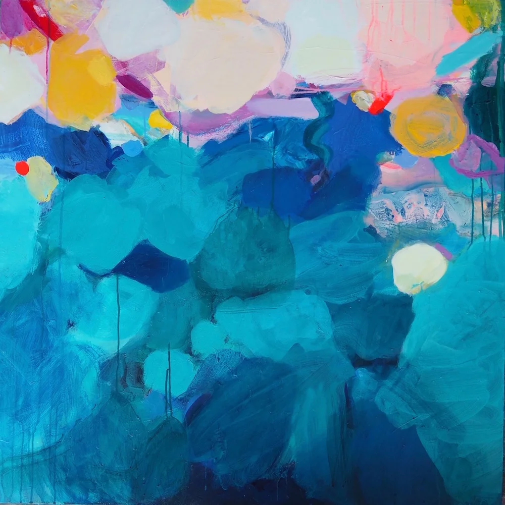 Summer beach 100x100cm SOLD