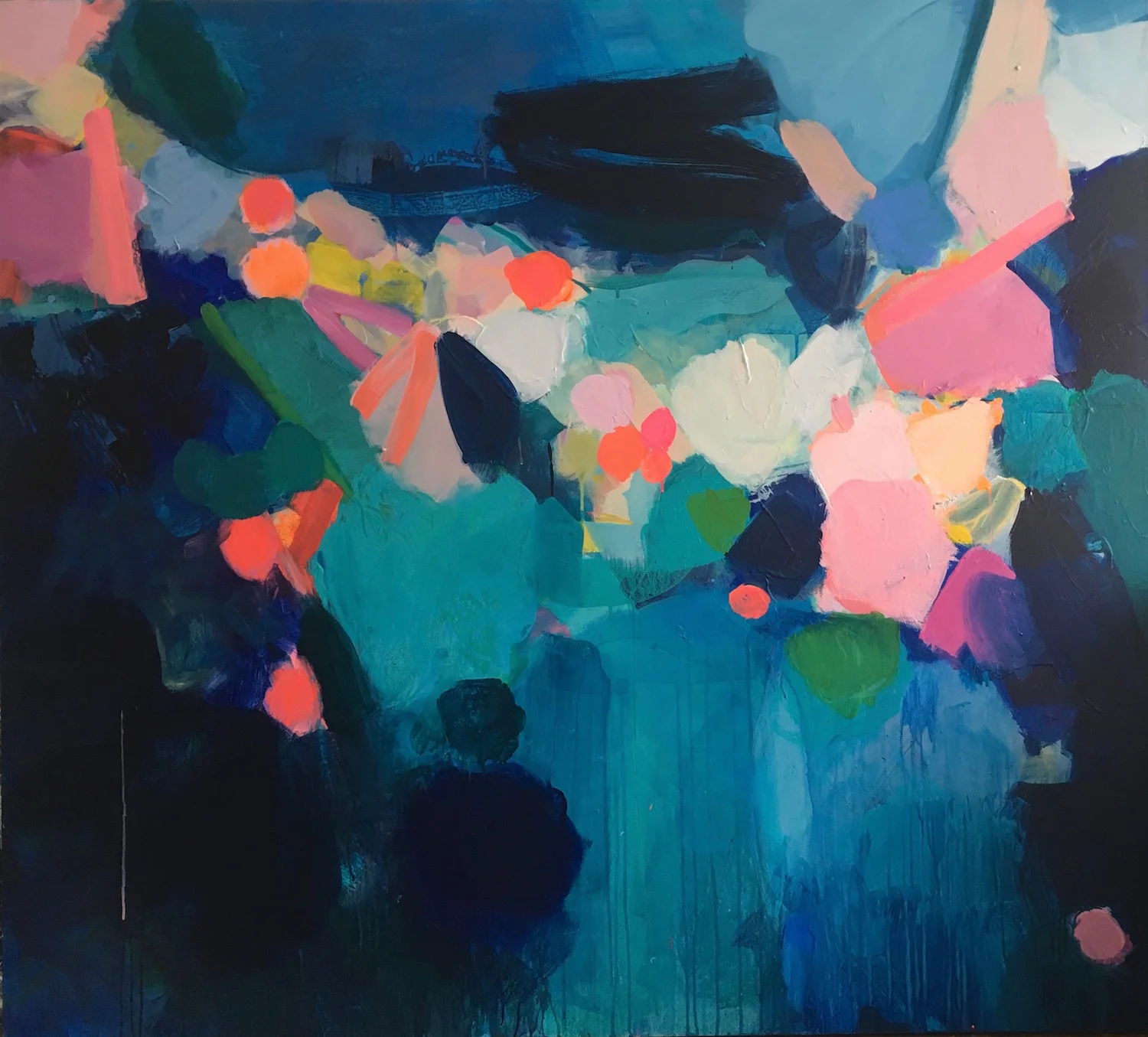 Black Flags 153x138cm (on board unframed) SOLD