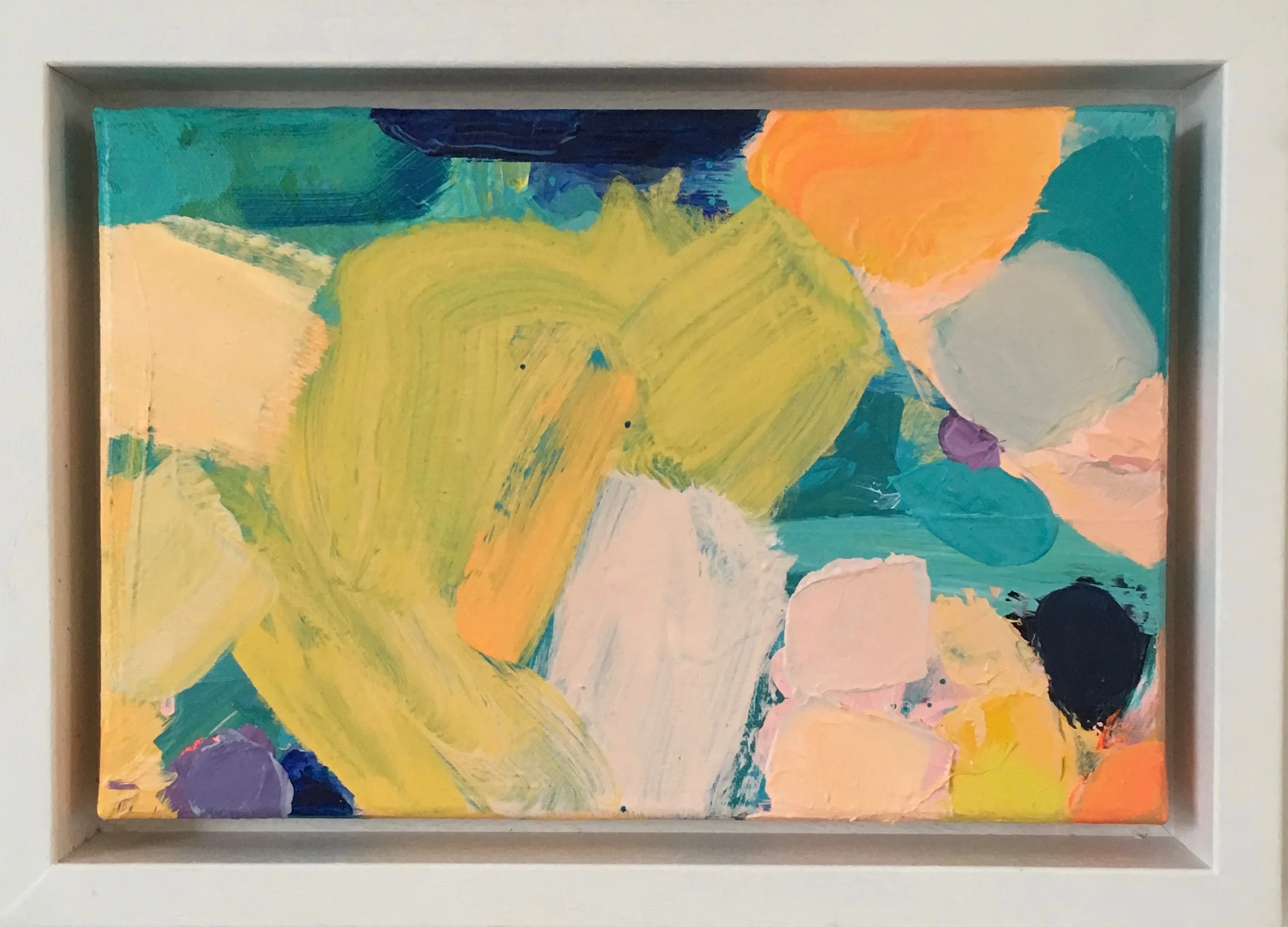 Yellow beach 20x30cm (framed)