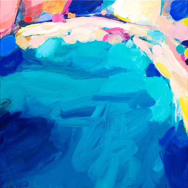 Stavros Bay 90x90cm £1550 SOLD