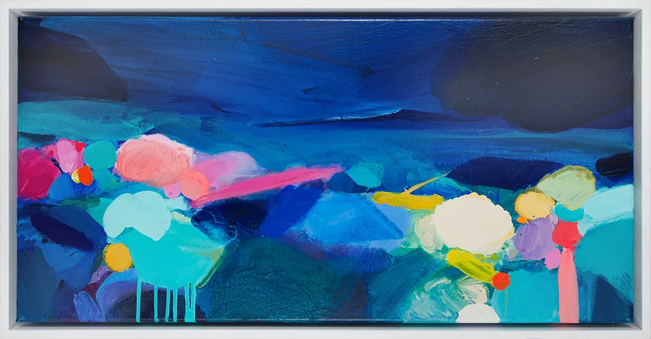 Darkest blue sky 40x80cm £950 SOLD