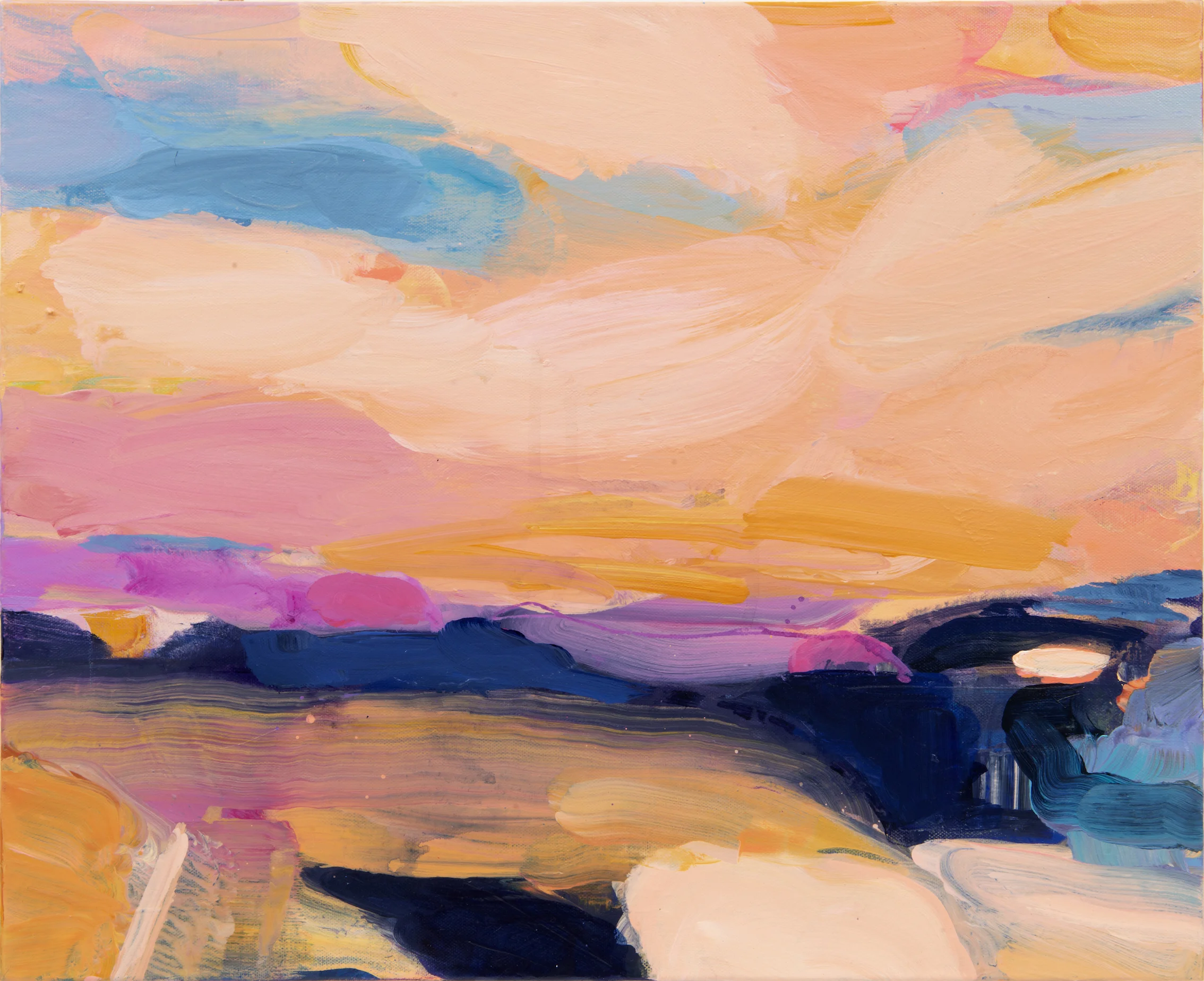Peachy Sunset 50x60cm £750