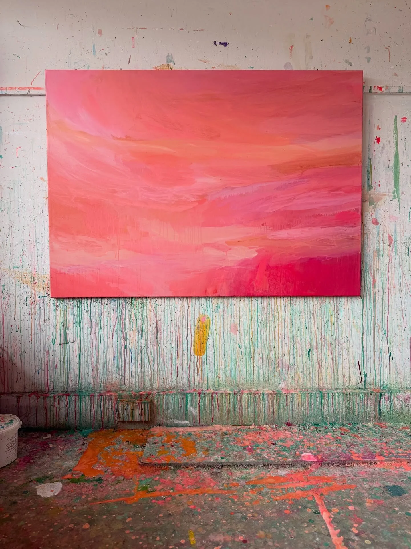 Been working hard in the studio today and got stuck into this one which I&rsquo;m hoping to finish before my Open House . The frame has been ordered for months! 
&bull;
My trip to Ibiza has definitely inspired me to finish the painting which has had 