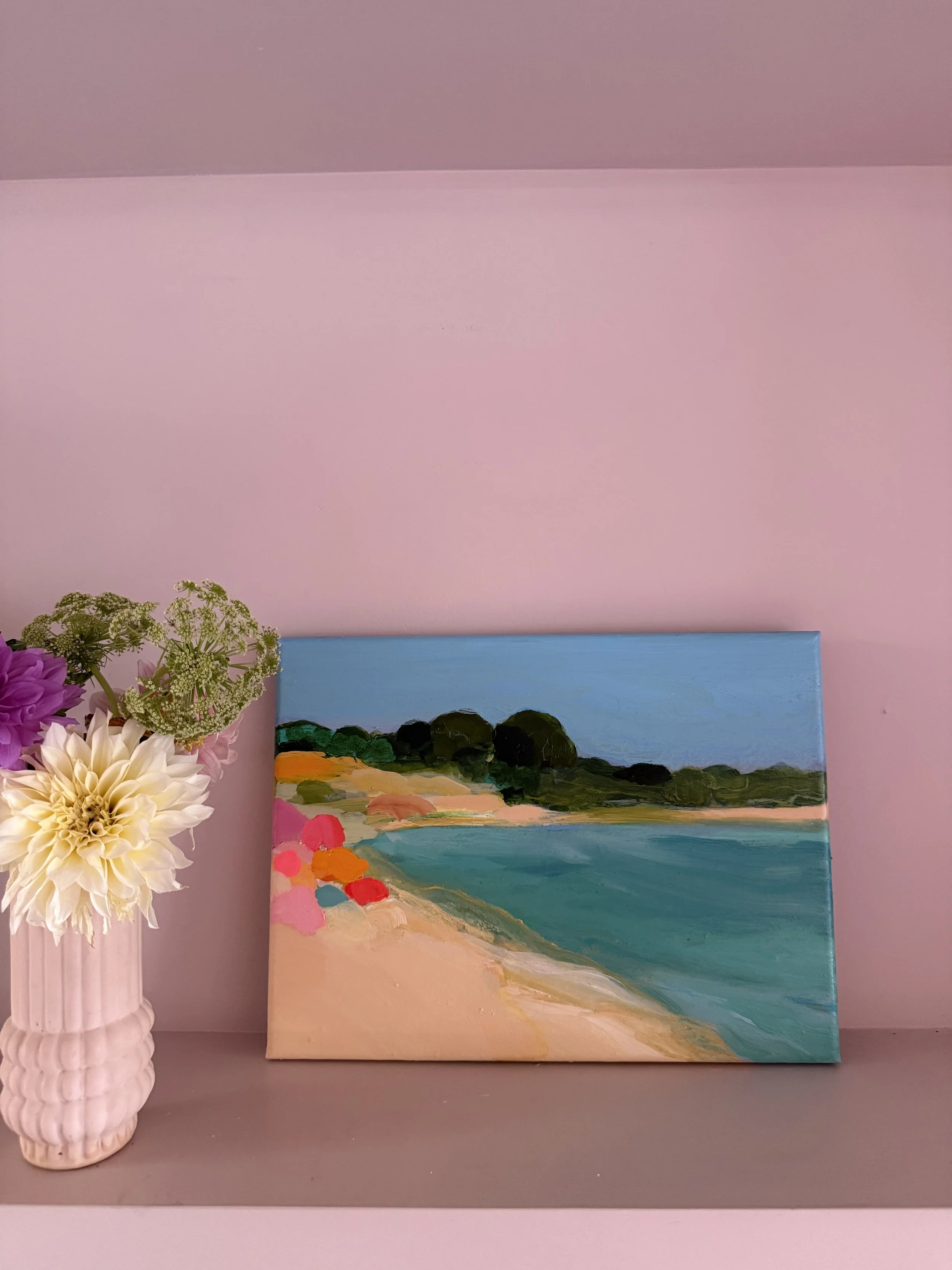 Towards Marazion 30x40cm. (framed size 34x44cm)