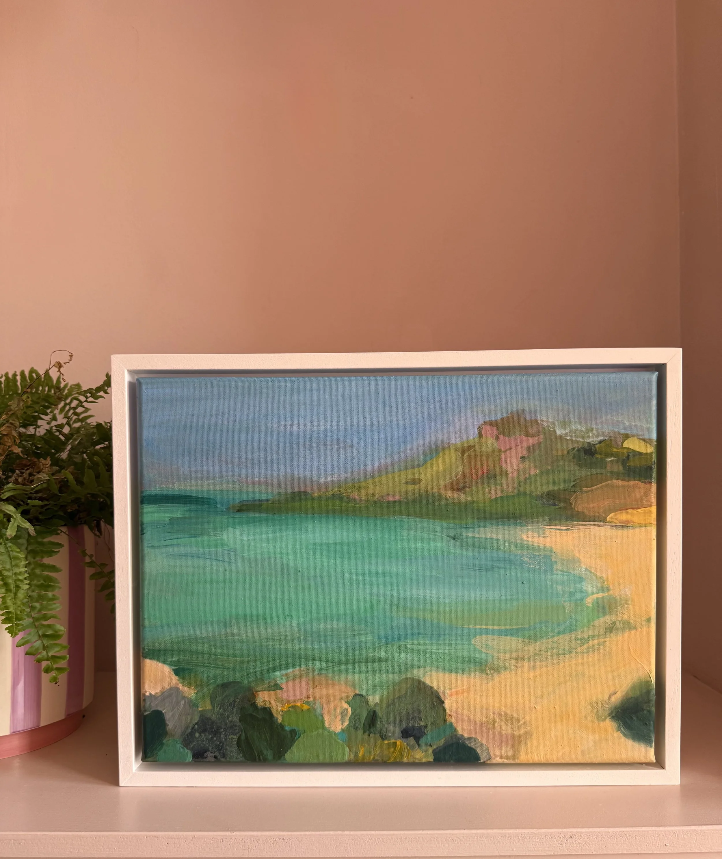 Towards the Island 30x40cm (34x44cm framed)