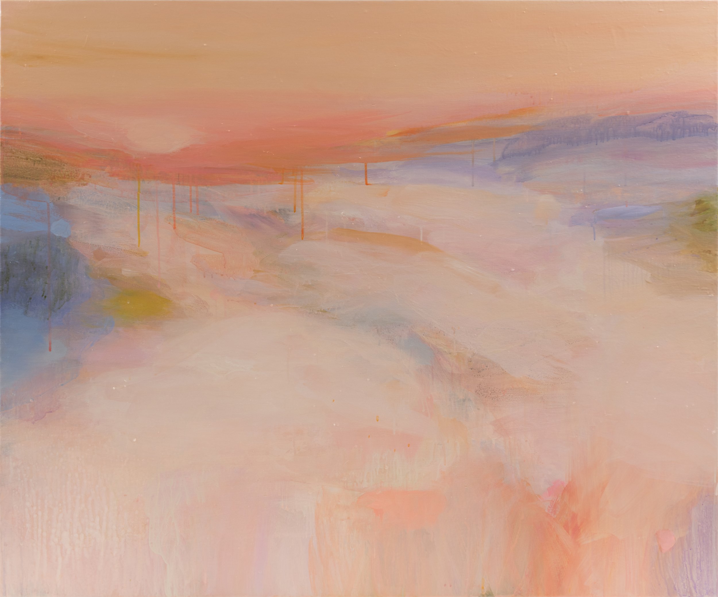 Sunrise Over the Downs 120x100cm unframed