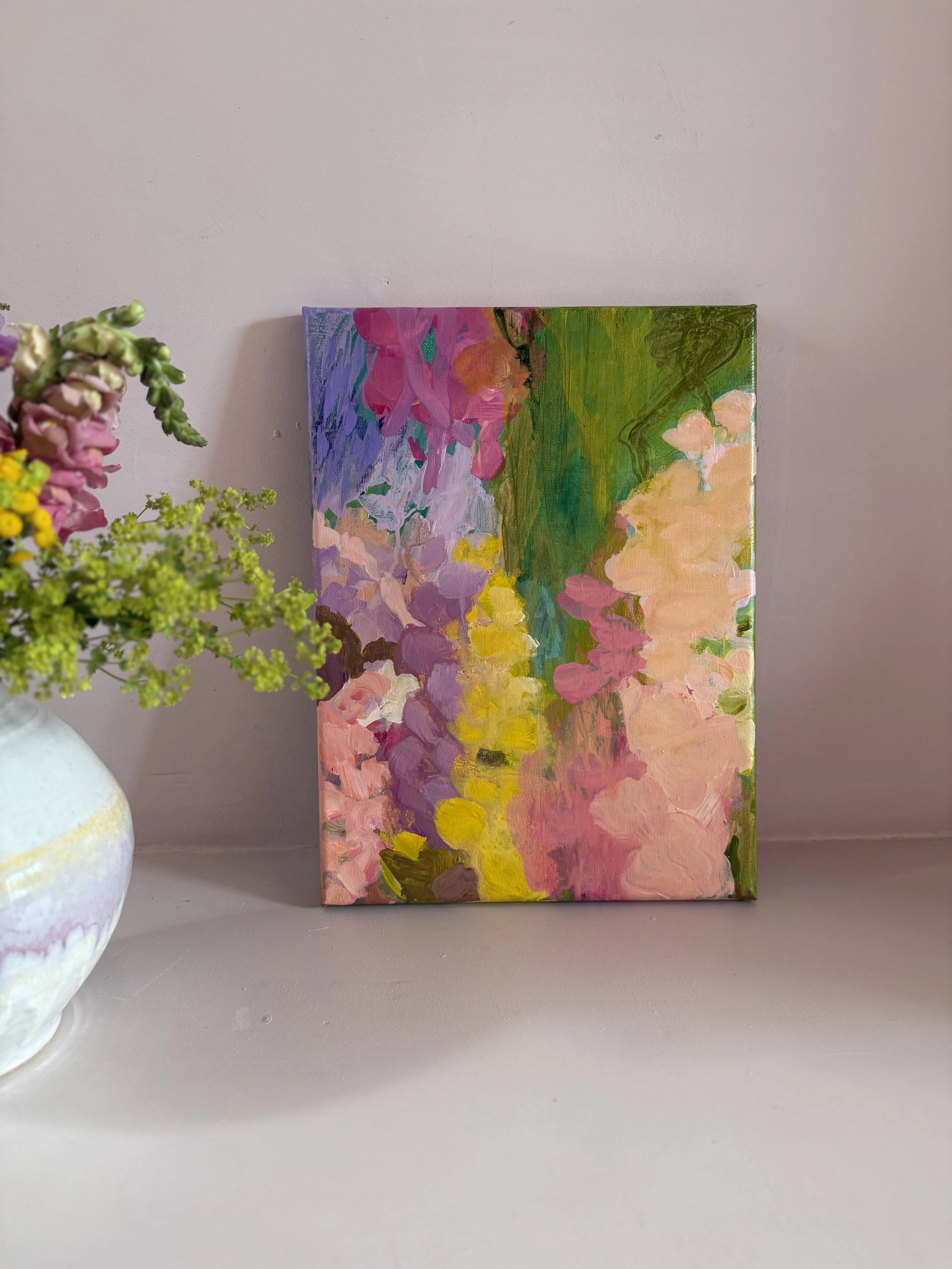 Hollyhocks 3 30x40cm