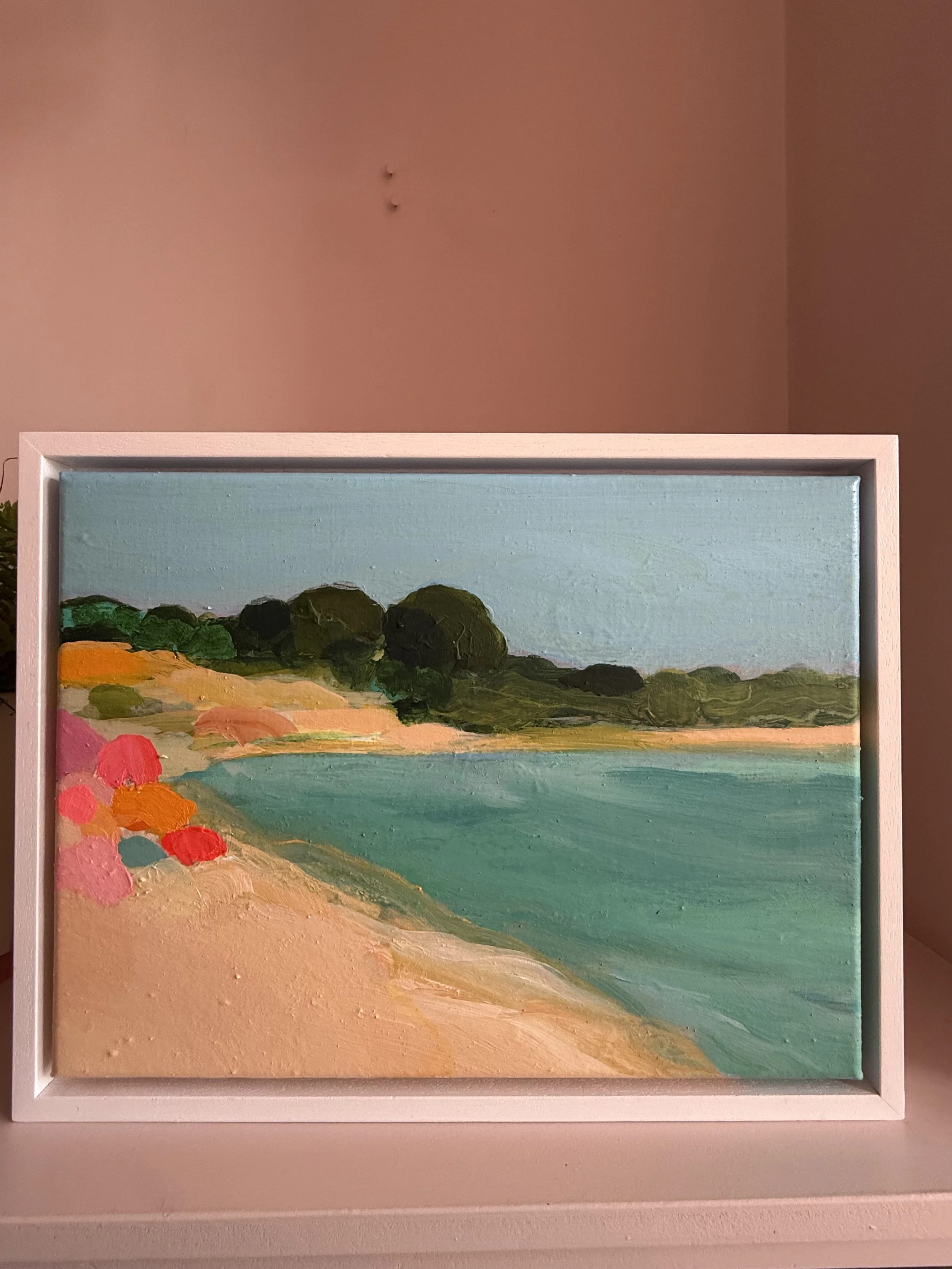 Towards Marazion 30x40cm. (framed size 34x44cm)