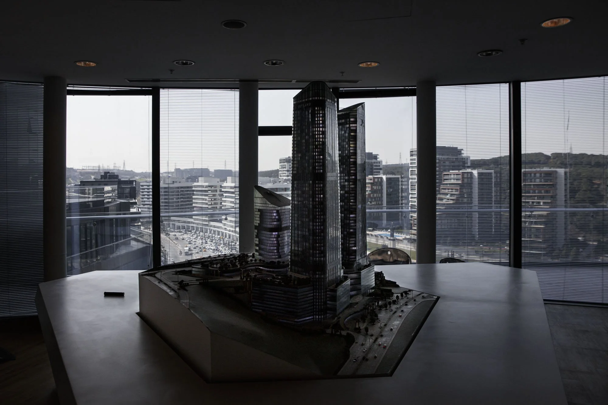 Skyland eroglu model in front of