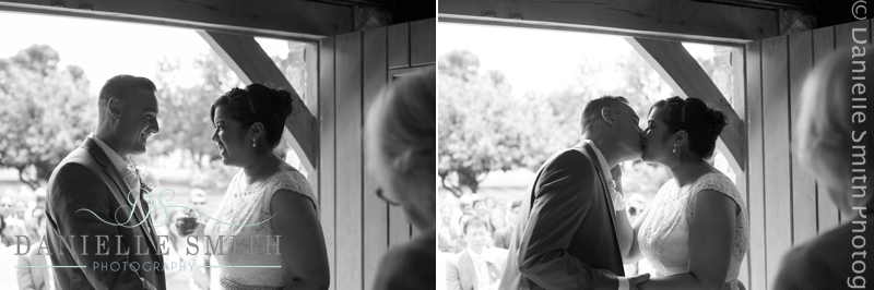 outdoor wedding ceremony at ye olde plough