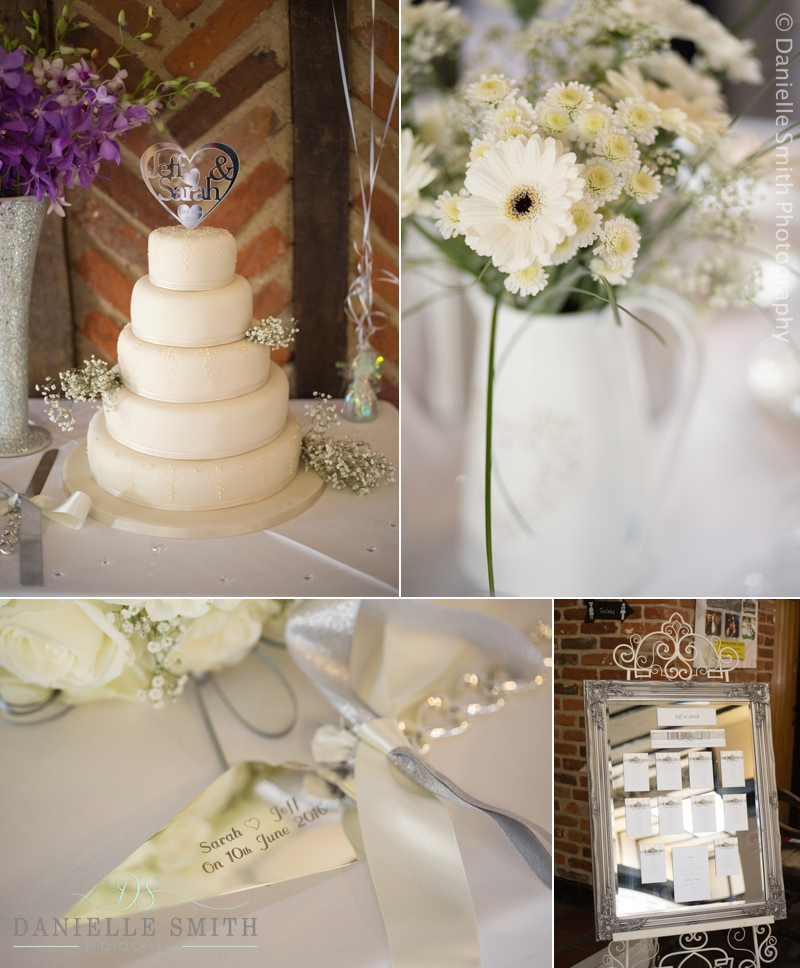 wedding cake and table decor