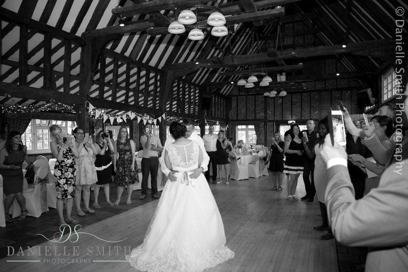 bride and groom first dance