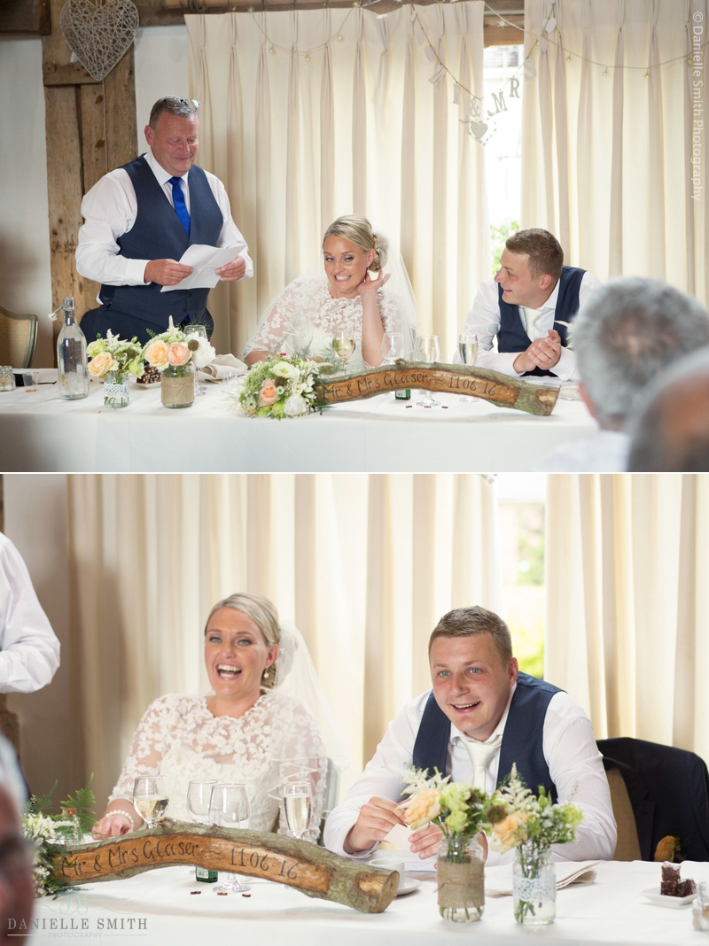 wedding speeches - maidens barn wedding