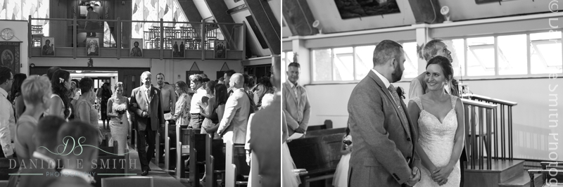 bride and groom getting married in canvey