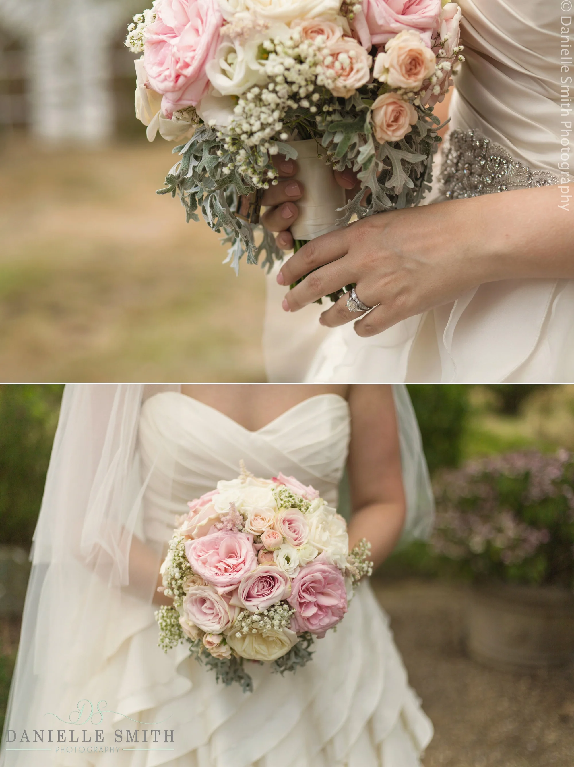 ivory and pink bouquet