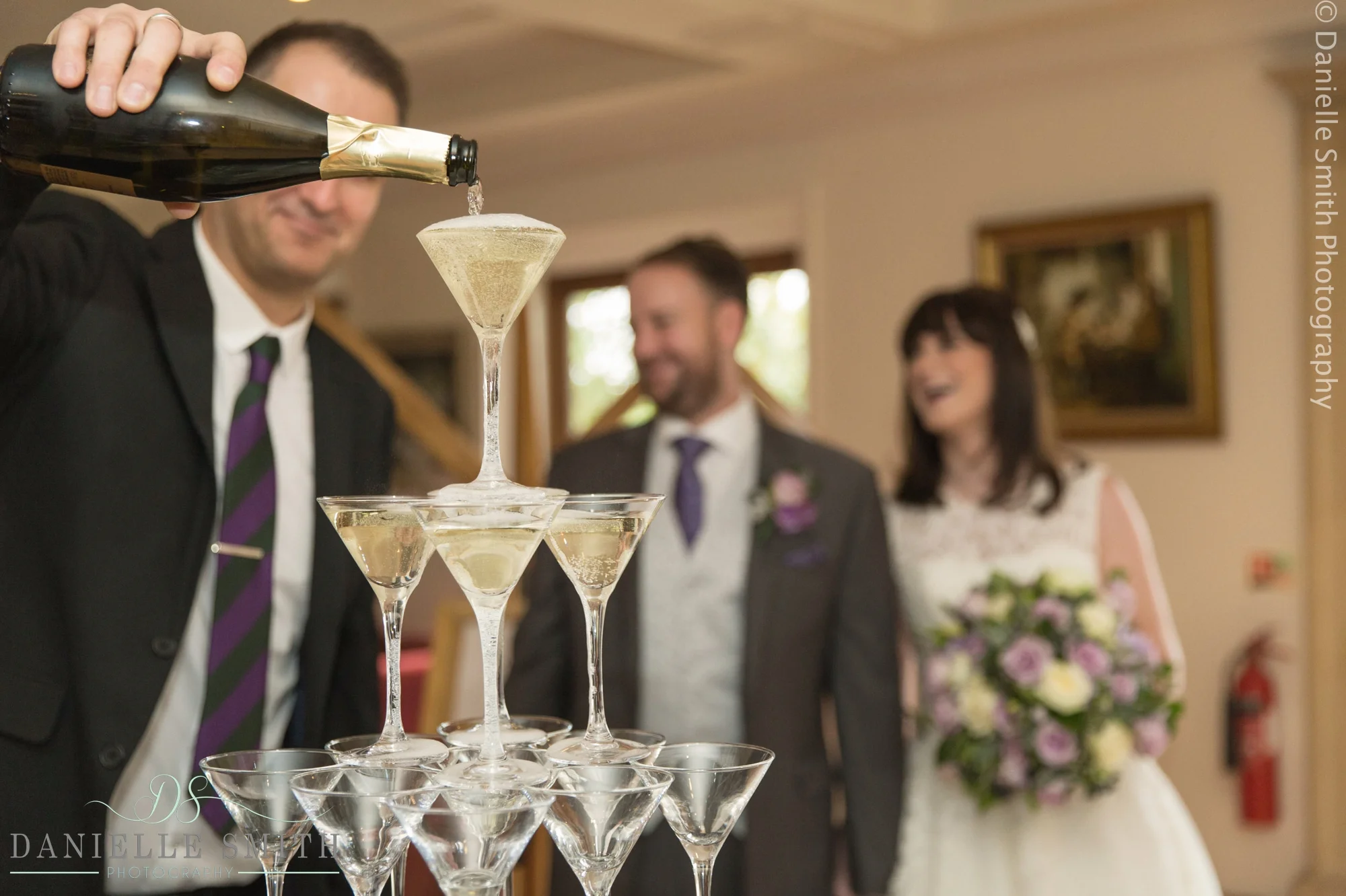 champagne waterfall - 1920s style wedding