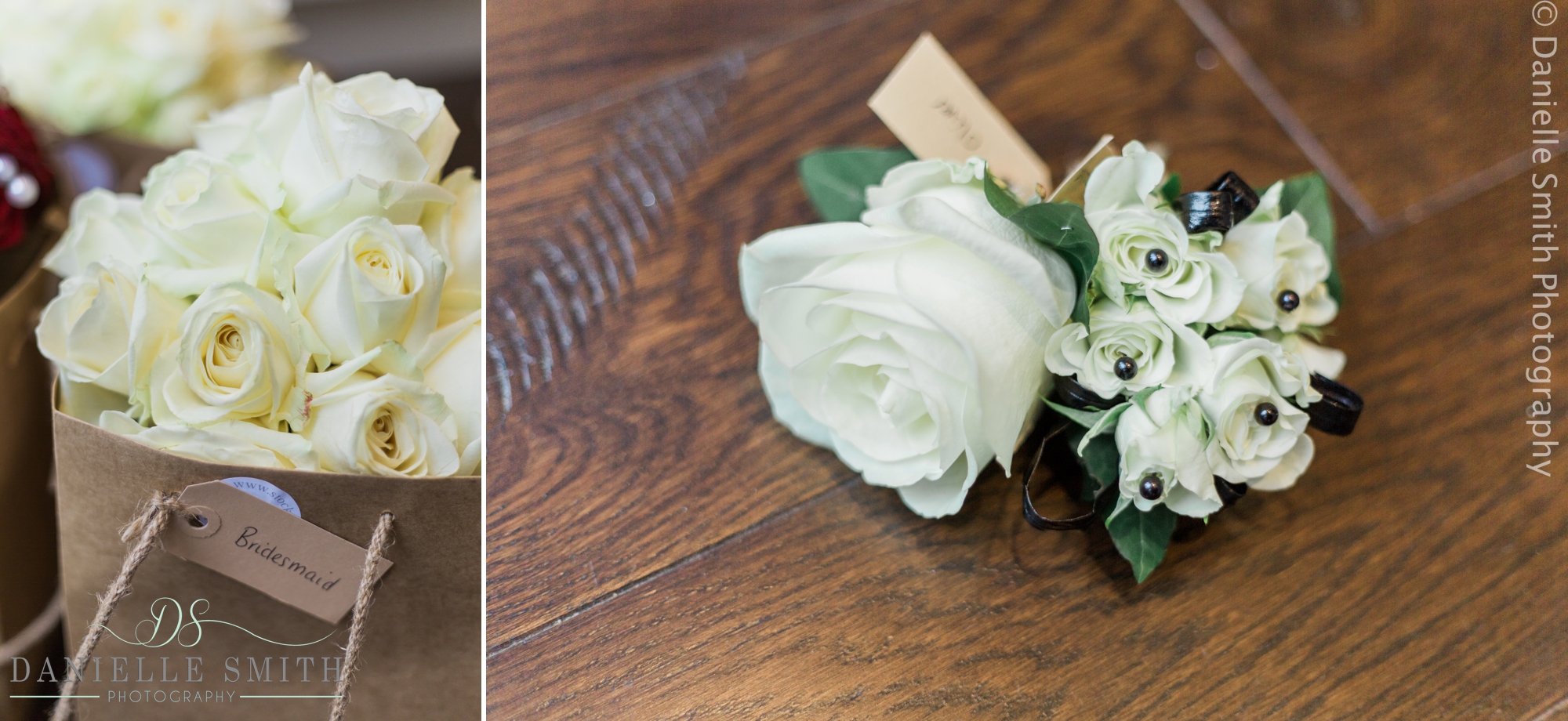 ivory rose wedding flowers and button holes
