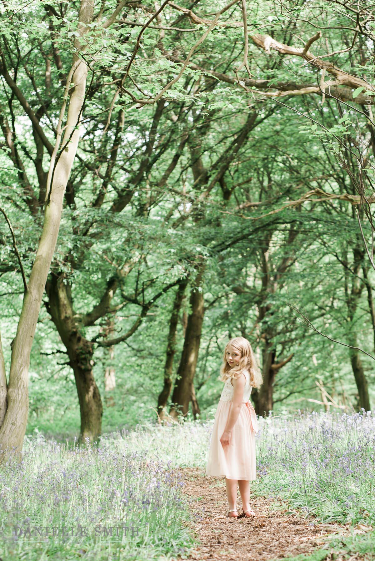 Little Girl In The Forest Topless