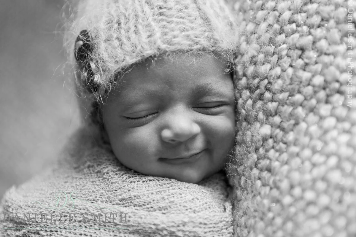 baby boy smiling close up