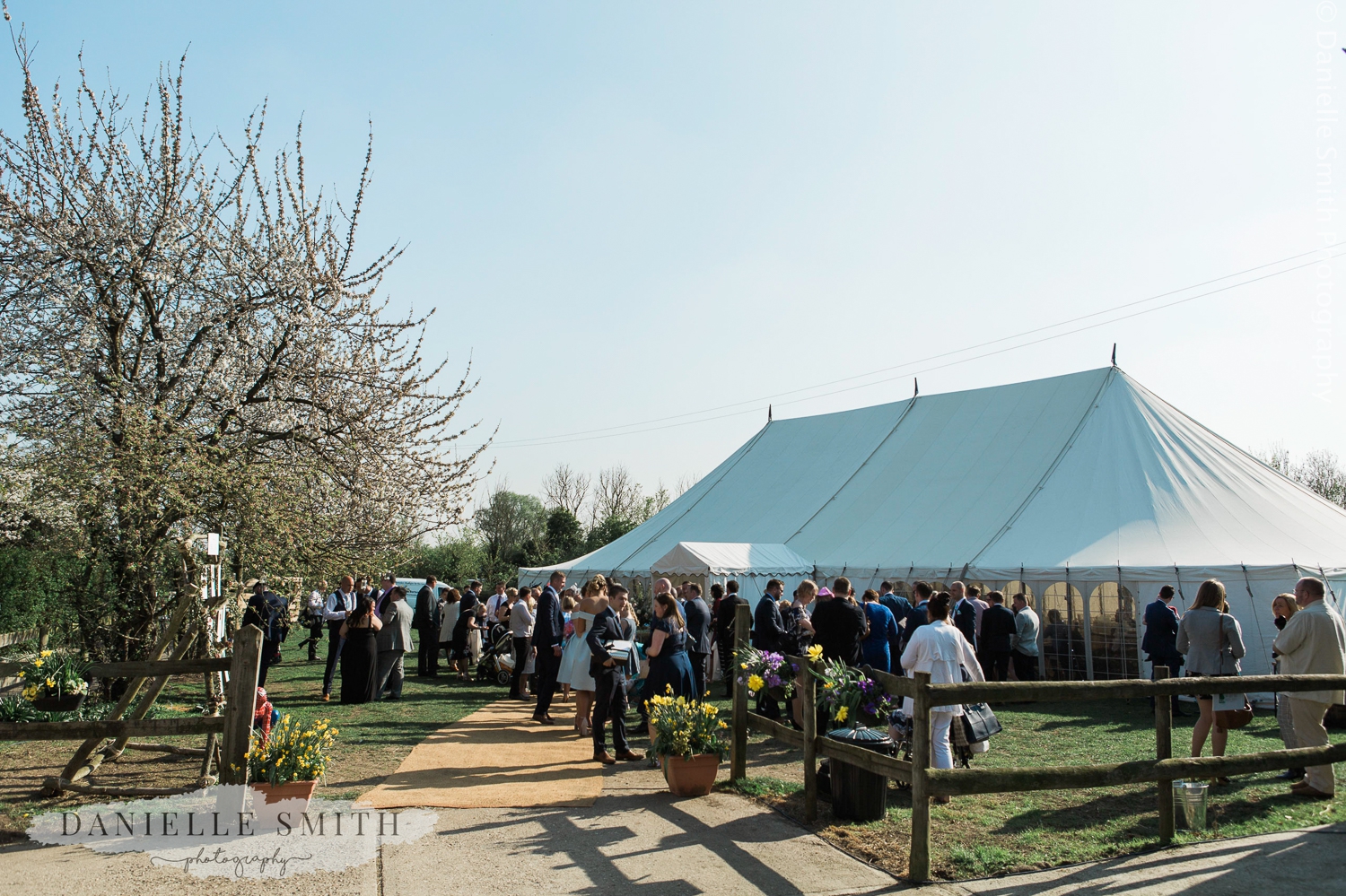marquee wedding in garden