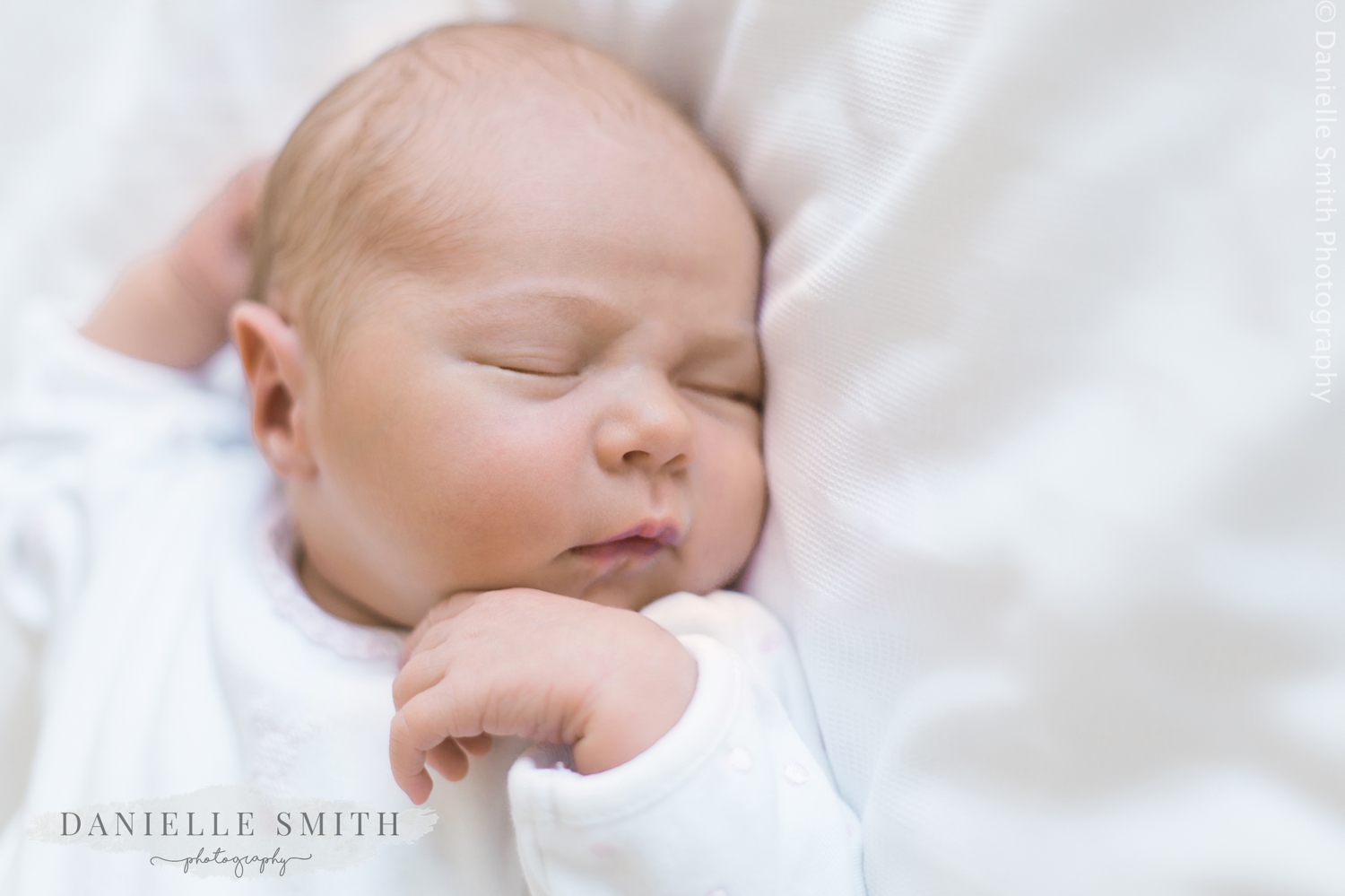 newborn baby sleeping naturally