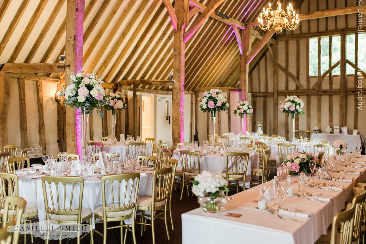 blake hall wedding breakfast room decor